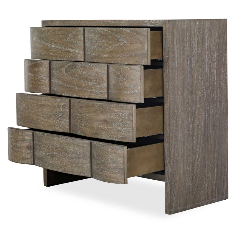  Lydon 4 Drawer Brown Finish Chest