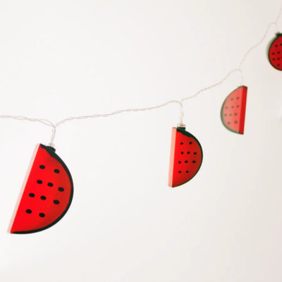 2-Pack 10 LED Watermelon String Lights – Warm White
