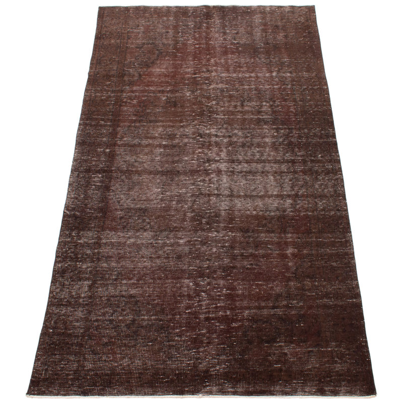 Tapis brun foncé à transition de couleur 4 pi 11 po x 8 pi 10 po
