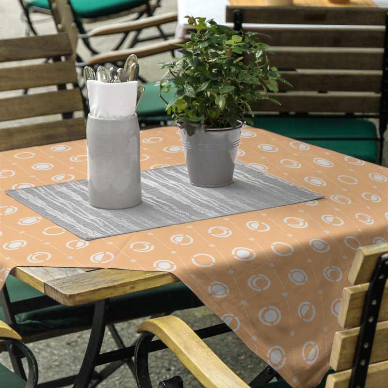 Nappe des phases de lune classiques, Orange/Blanc