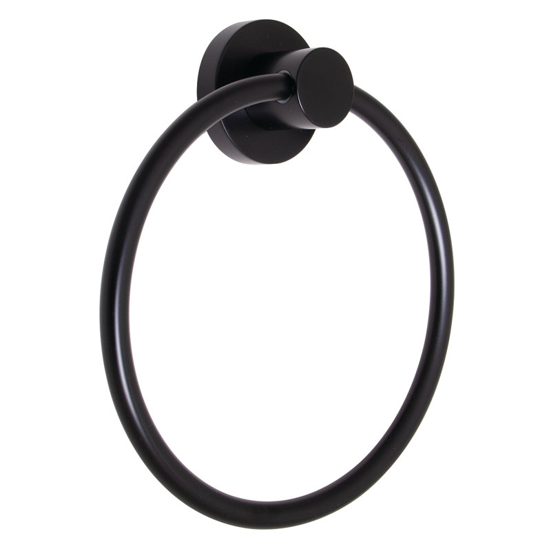Vector Hand Towel Ring, Matte Black