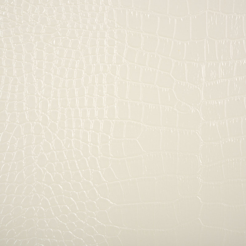 Chaise parsons rembourrée Dous, Crocodile blanc