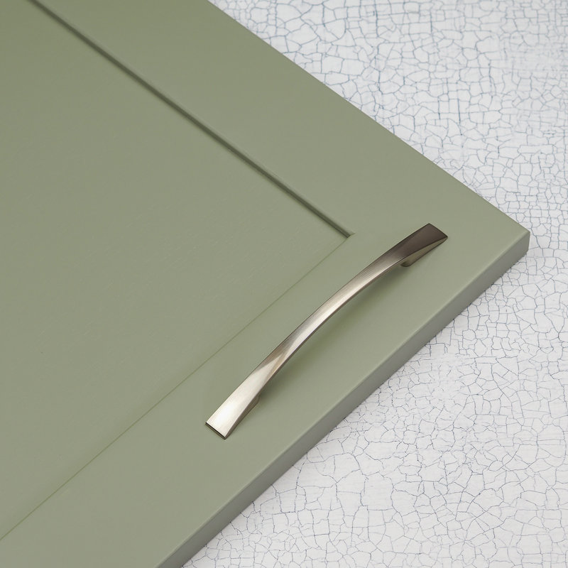 Brushed Nickel Slim Bow Handles, 128mm
