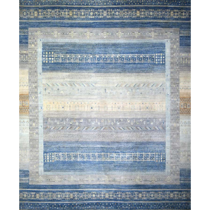 Transitional One-of-a-Kind Rectangle 12'3" X 15'2" Hand Knotted Area Rug