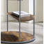 Table de bout ronde avec trois tablettes