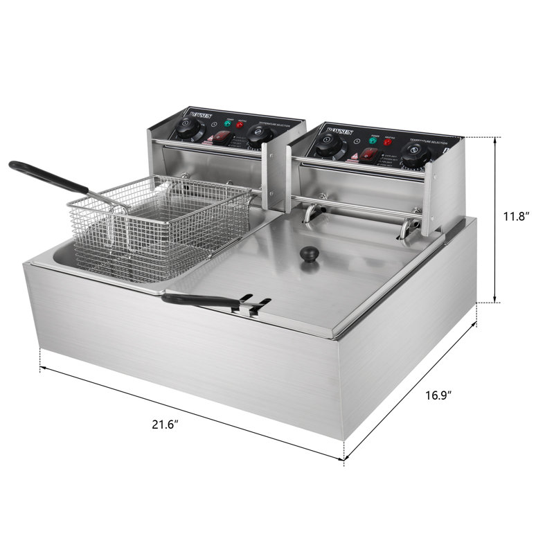 Friteuse à dinde à 2 paniers avec minuterie 5000 watts Winado