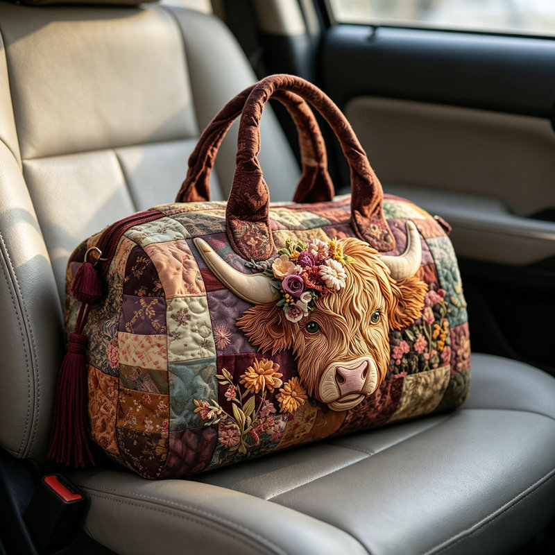 Sac à dos à dos de vache, B