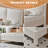 Upholstered Platform Bed with Tufted Headboard, Modern Minimalist Bed Frame for Bedroom, Soft Fabric Upholstery Bed-1828351223-1828351221