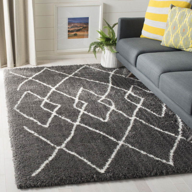Tapis charbon/ivoire Casperson, Rectangle 5 pi 3 po x 7 pi 6 po