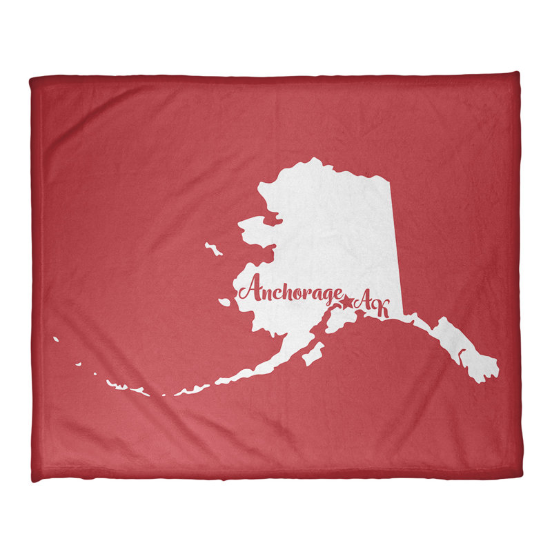 Sewn Throw Blanket, 52.5" W x 62.5" L, Red