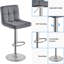 Tabouret tournant pivotant rembourré avec grande base piédestal-81309419