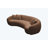 Shaleine 101.4" Curved Sofa, Mid Century Modern Half Moon Living Room Sofa-2056092230