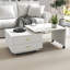 Table basse extensible avec 2 tiroirs et 6 roulettes pour le salon