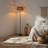 Marina Natural Rattan Floor Lamp With Handmade Woven Shade, Rustic Boho Style, E26 60w Compatible