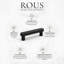 ROUS Hardware Mid-Century Modern Cabinet Handle, 4", Charcoal (Black)-111786464-112192735