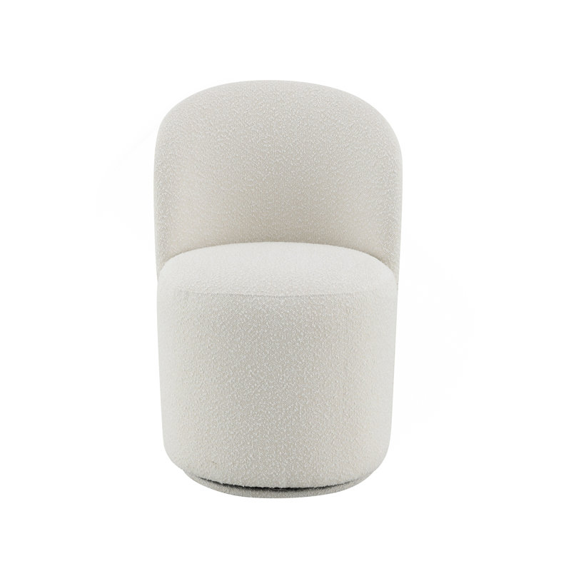 Ensemble de 2 chaises d'appoint Hollis Beige Boucle