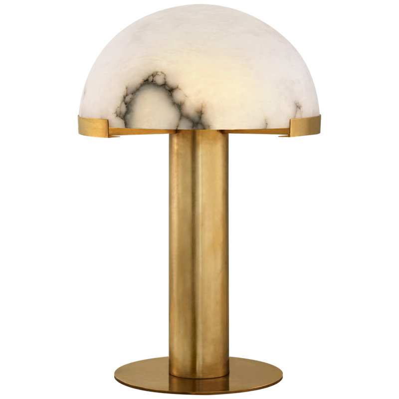 Kelly Wearstler Melange Table Lamp, Antique-Burnished Brass, 18" H x 12.25" W x 12.25" D