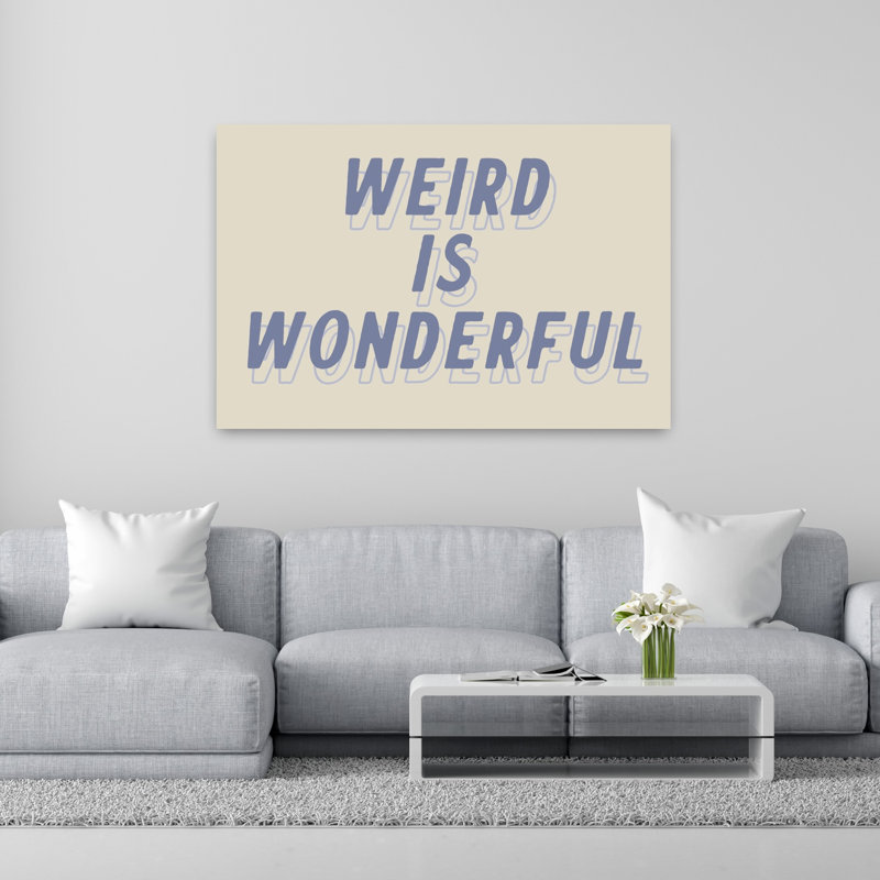 «Weird Is Wonderful Abstract», art contemporain, H 60 po x l 40 po