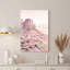 Rose, aquarelle, canyon, formation rocheuse, art mural-133461509