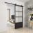 36'' x 84'' Glass with Installation Hardware Kit Barn Door