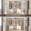 Strathaven Walk in Closet System with 6 Closet Drawers-1700109693