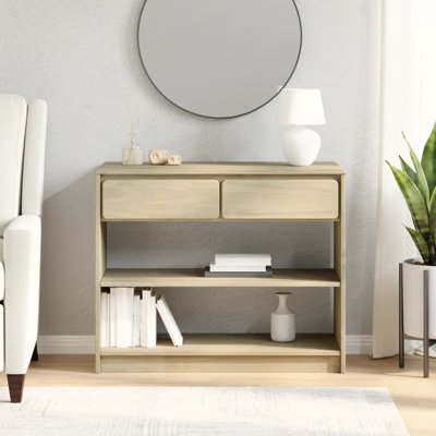 Marleigh 89.5 cm W Solid Wood Top Console Table