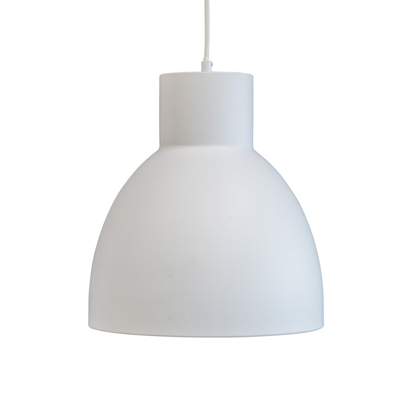 Coast 1 - Light Dome Pendant, Matte White, 38cm H x 30cm W x 30cm D