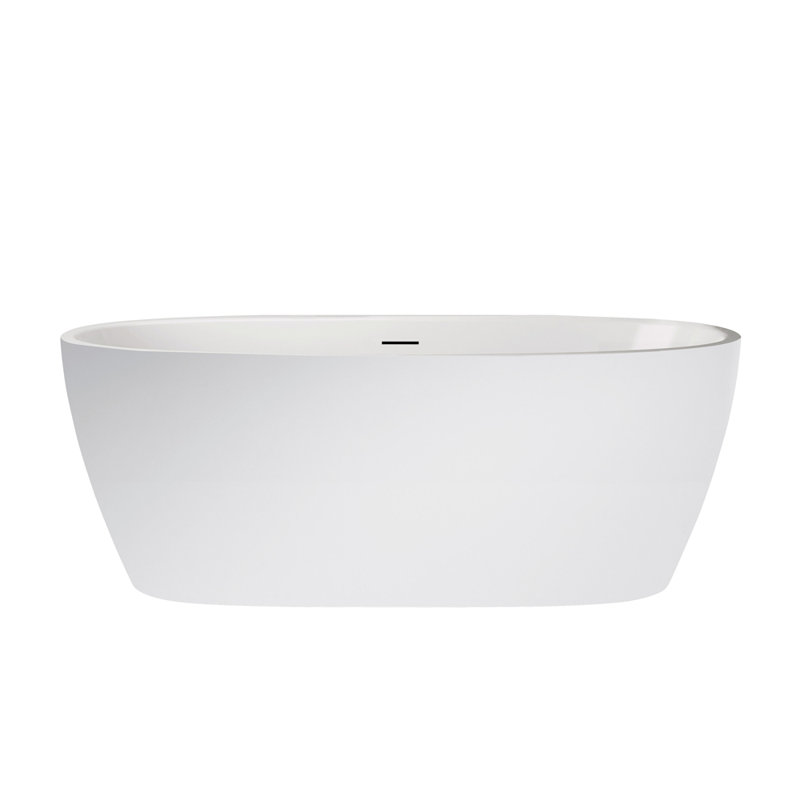 Everly 59.1'' x 31.5'' Soaking Acrylic Bathtub