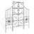 Valerii 63 in. H x 16.5 in. W Iron Gothic Trellis Side Panel