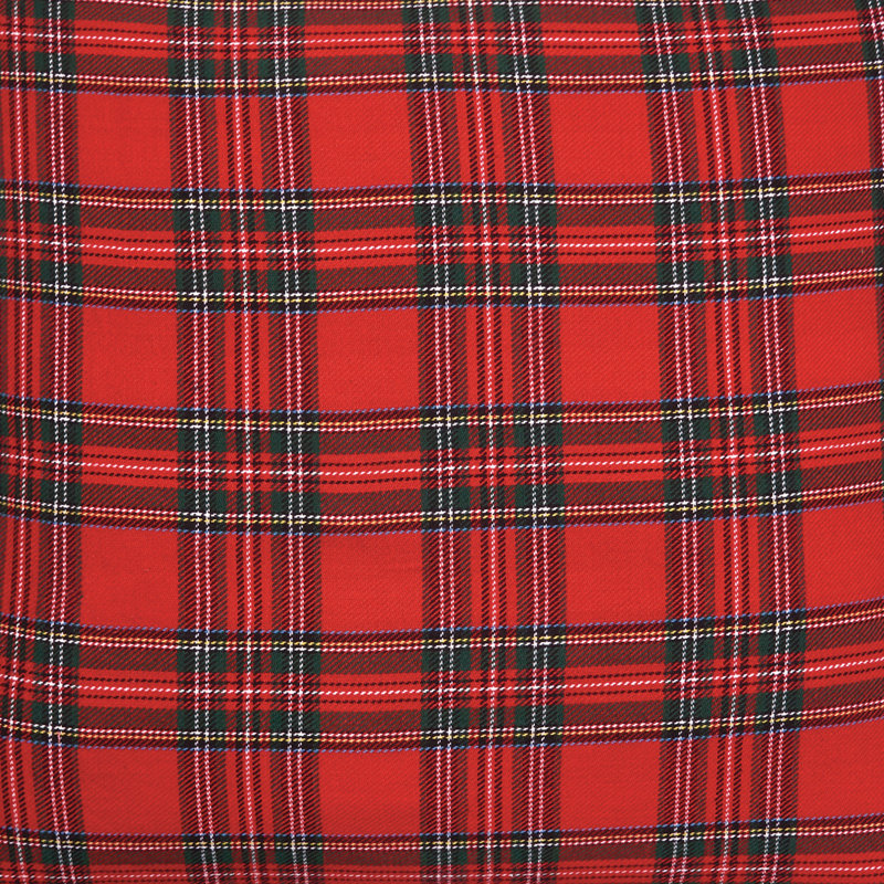 Cotton Plaid Throw Pillow