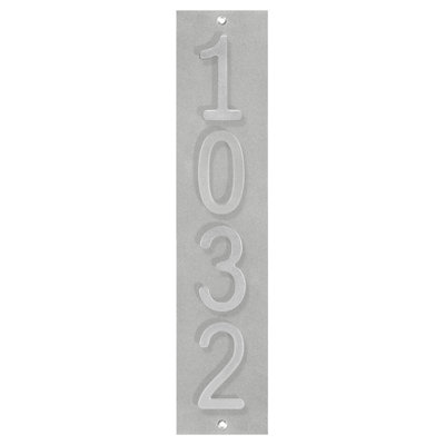 Colourtree personnalisé 4 chiffres encastrés numéros de maison verticale plaque d'adresse murale - plaque de maison horizontale personnalisée