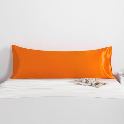 1 taie d'oreiller pour le corps, taies d'oreiller luxueuses en satin avec fermeture à enveloppe - NTBAY
