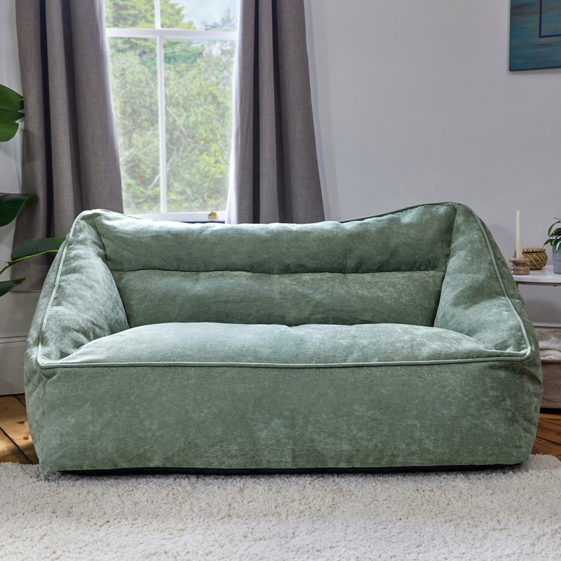 icon Cecilia Chenille Sofa Bean Bag, Green