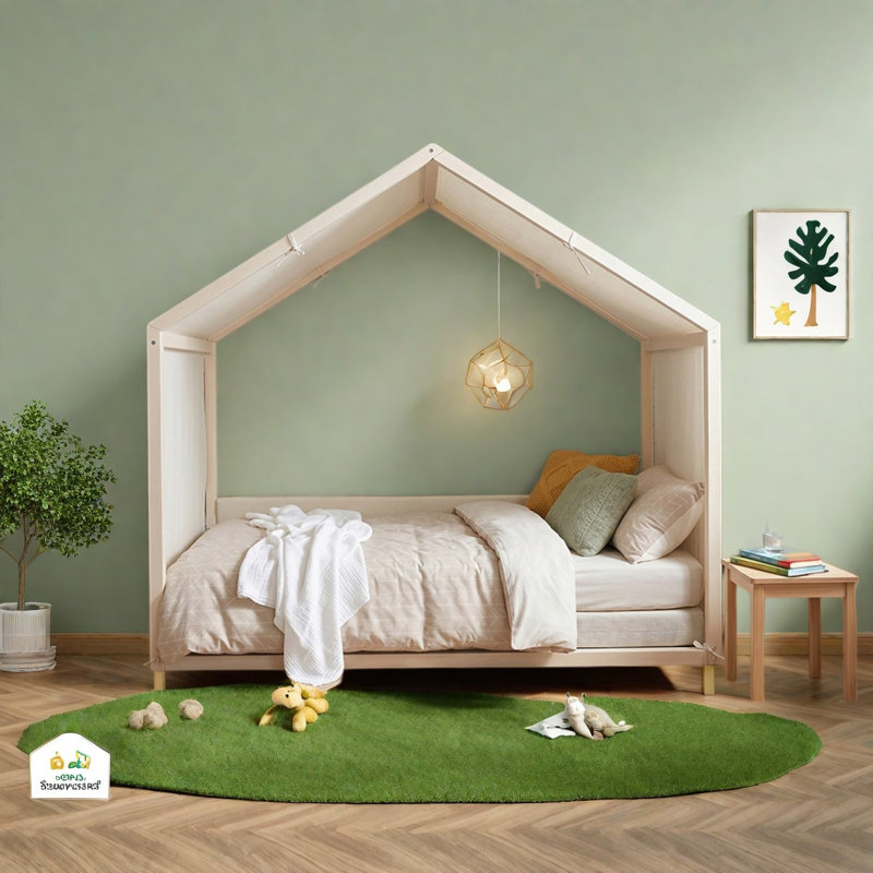 Upholstered Canopy Bed