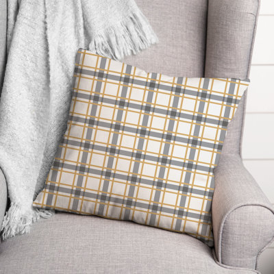Plaid Reversible Throw Pillow