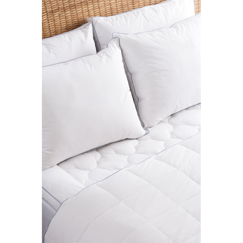 Twin White Cotton Cooling Blanket with PCM Technology