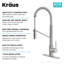 Robinet de cuisine à poignée simple KRAUS Oletto-1112200446