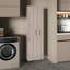 Garde-manger rectangulaire 2 portes gris clair