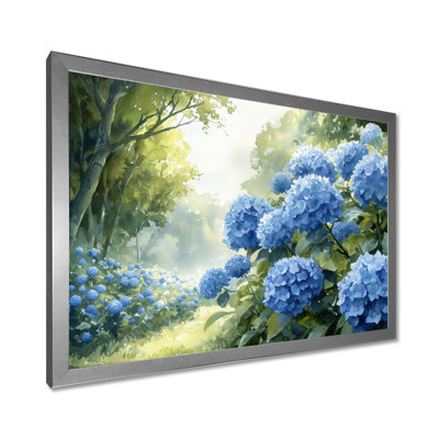 Hortensias dans le verger - hydrangées, art mural