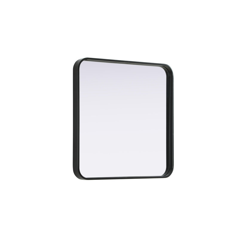 Erath Contour Metal Mirror, 24" x 24", Black
