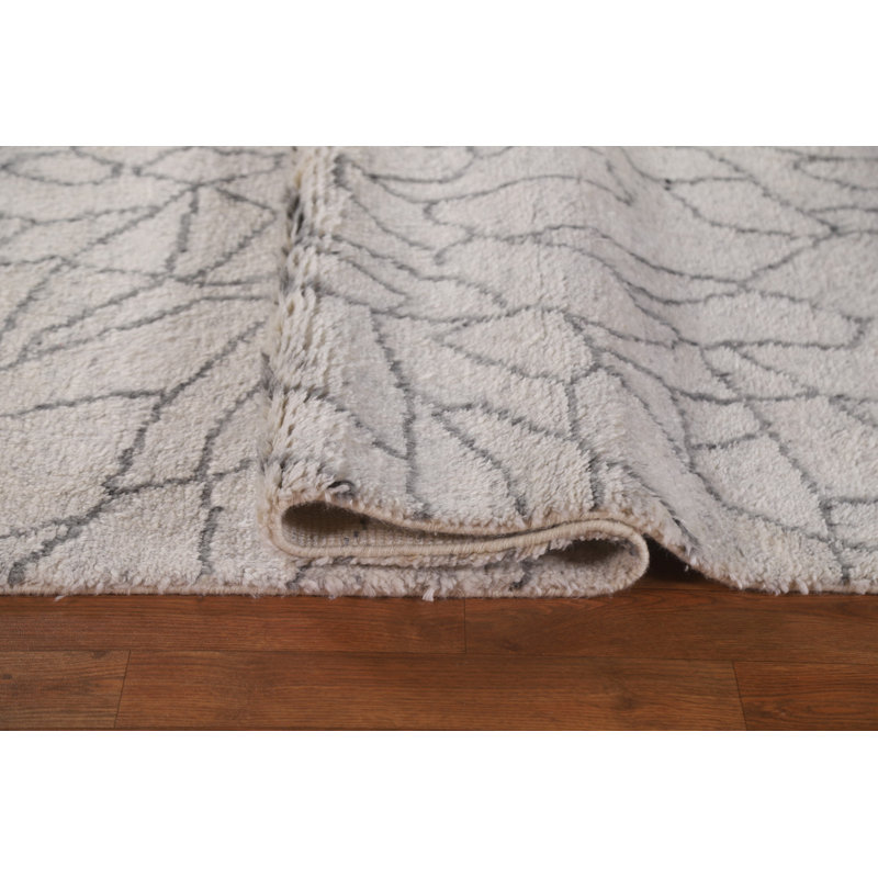 Tapis oriental oriental en laine marocain en laine noué à la main 5 x 8