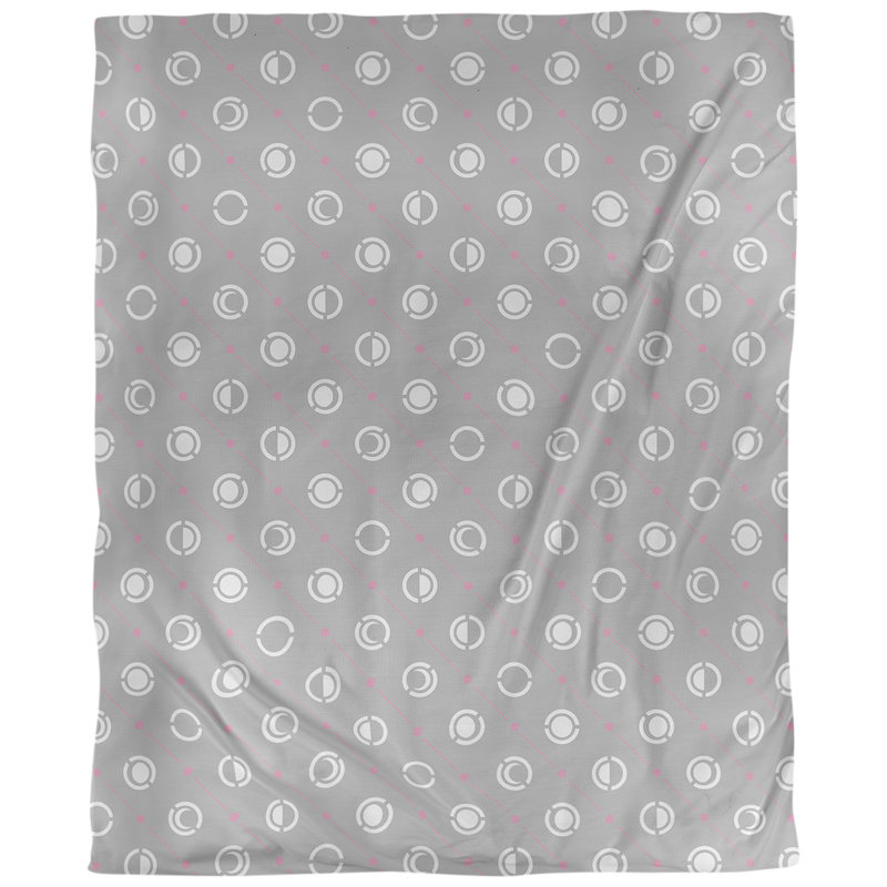 Tissu à phases accent moon, Polyester filé, L 60 po x l 36 po, Rose