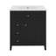 Meuble-lavabo de 30 pouces avec lavabo, armoire moderne avec tiroirs et tablette réglable-670009865