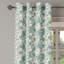 East Urban Home Geometric Grommet Curtain Decorative 2-Panel Window Drapes, 50"x84", Pale Teal Beige-106379324