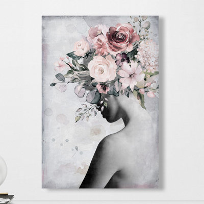 Fresh Floral Crown 1 Piece Wrapped Canvas Painting