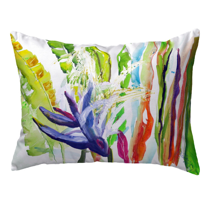  Housse et insert de coussin rectangulaire abstrait Abstract Bird Of Paradise