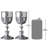 Italian Grape Harvest Goblet 8oz. Handmade Pewter Goblet Set