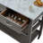 Delicia Kitchen Cart with Gray Base-1628730676