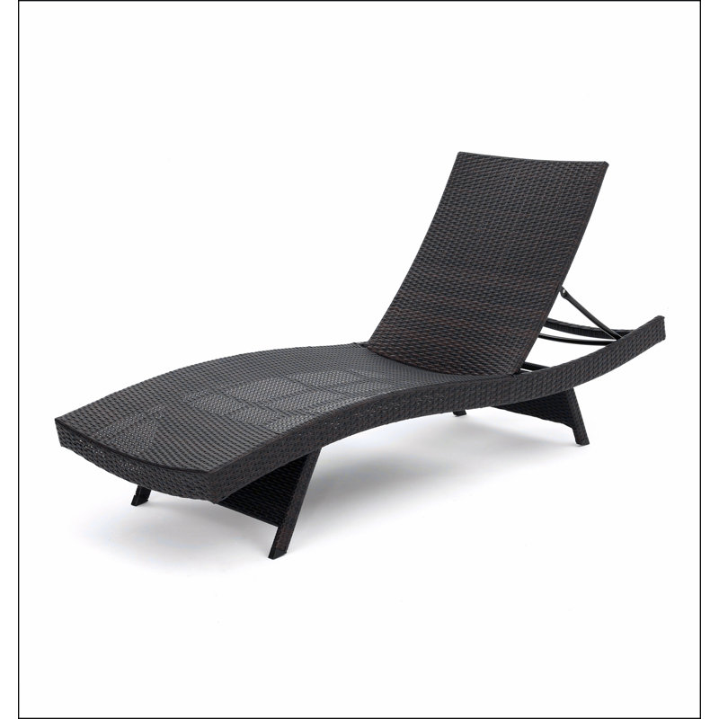Chaise longue en osier Salem