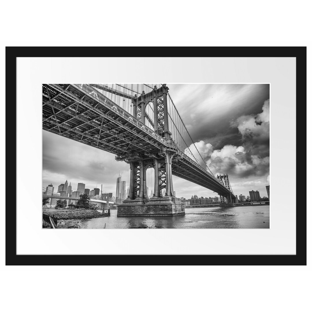 Gerahmter Fotodruck Manhattan Bridge in New York